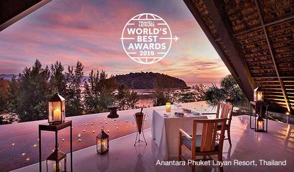 Anantara recognised at 2019 Travel + Leisure World's Best Awards