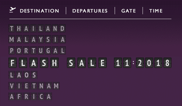 Book now and save up to 35%—the flash sale is here.